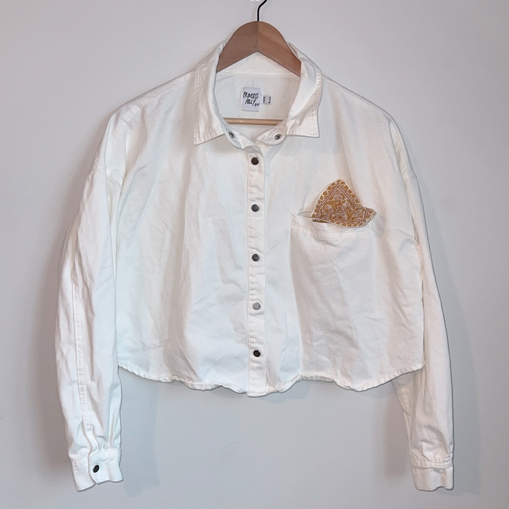 Princess Polly US 6 Canvas Button Down